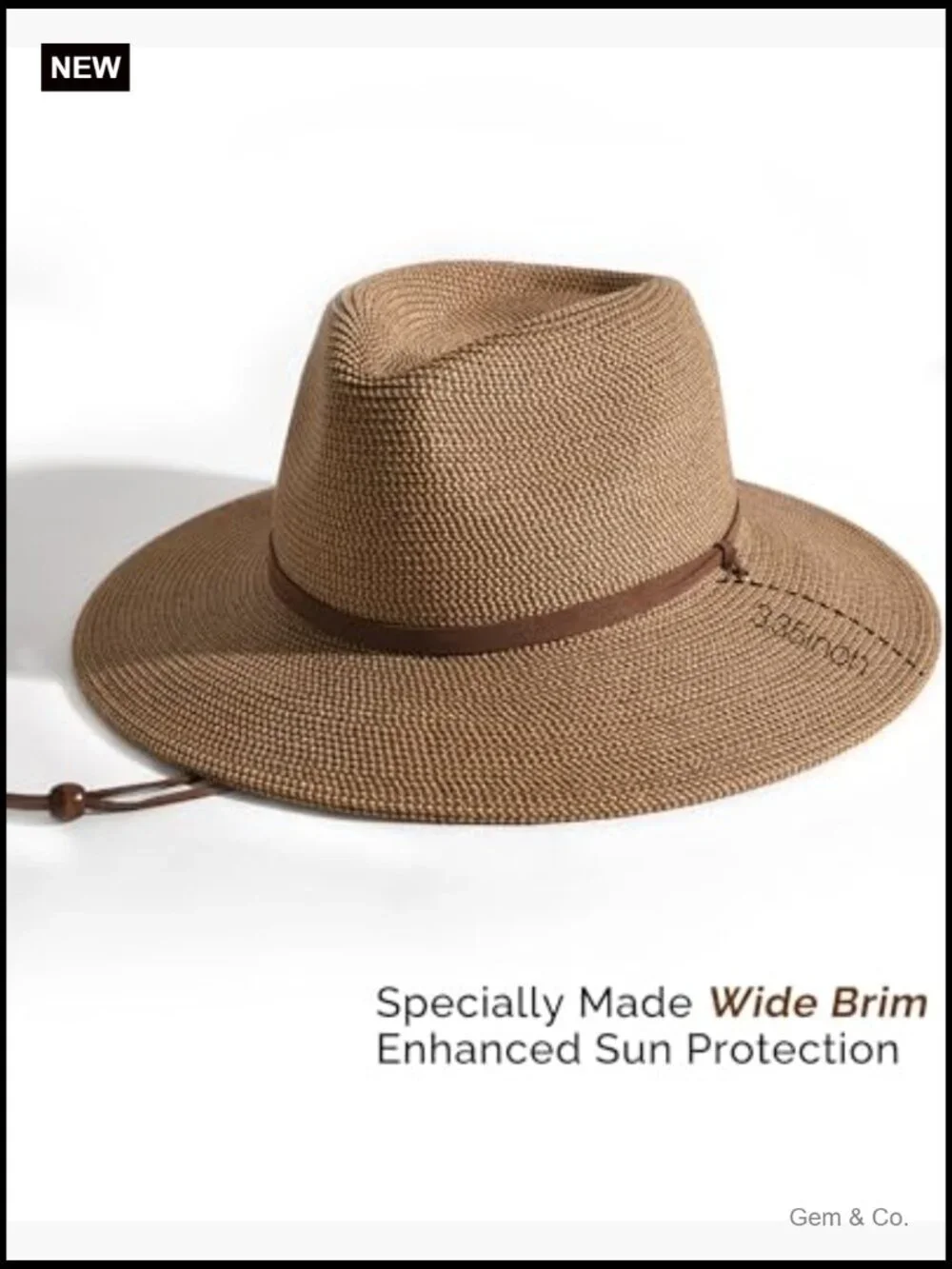 Fedora Straw Sun Hat with Lanyard UPF 50 Travel Beach Hat Packable